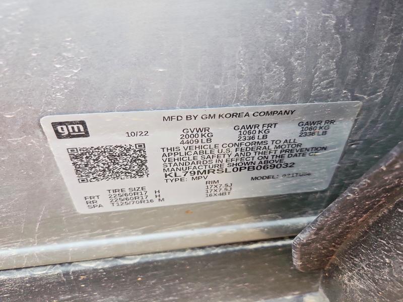 50740826 :رقم المزاد ، KL79MRSL0PB069032 vin ، 2023 Chevrolet Trailblazer مزاد بيع