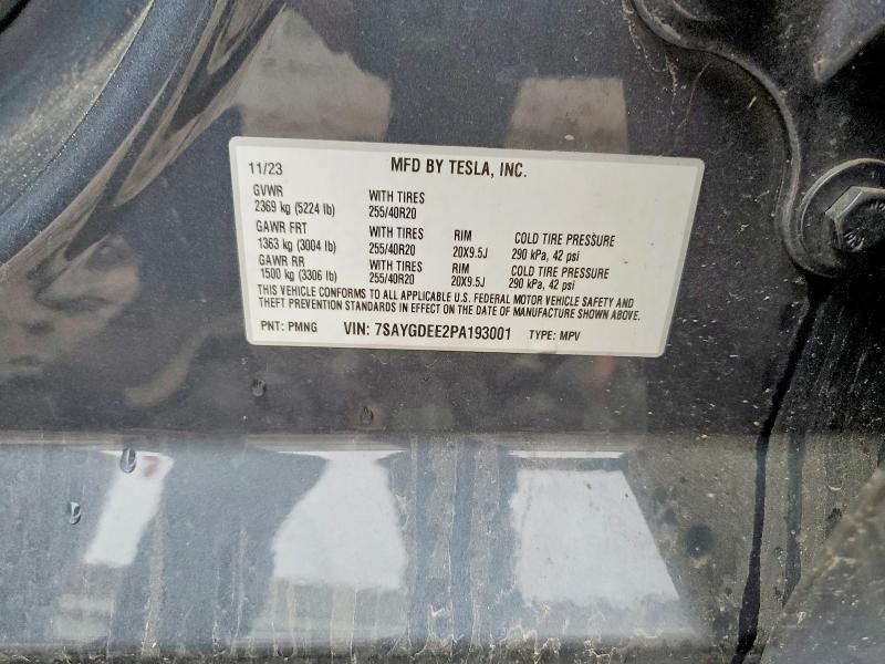 Aukcja sprzedaży 2023 Tesla Model Y, vin: 7SAYGDEE2PA193001, numer aukcji: 46093876