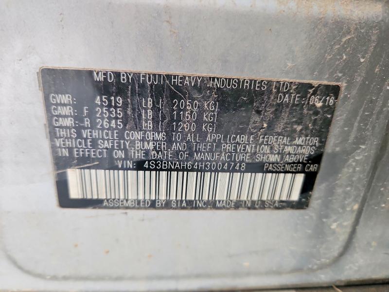 Продаж на аукціоні авто 2017 Subaru Legacy, vin: 4S3BNAH64H3004748, номер лоту: 49602886
