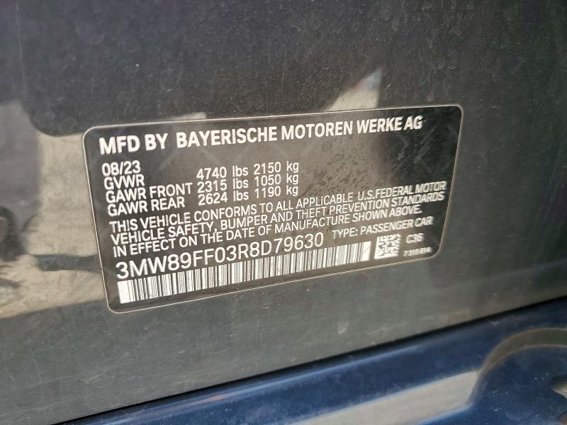 Продаж на аукціоні авто 2024 Bmw 330xi, vin: 3MW89FF03R8D79630, номер лоту: 49275736