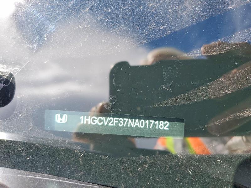 Aukcja sprzedaży 2022 Honda Accord, vin: 1HGCV2F37NA017182, numer aukcji: 50144916