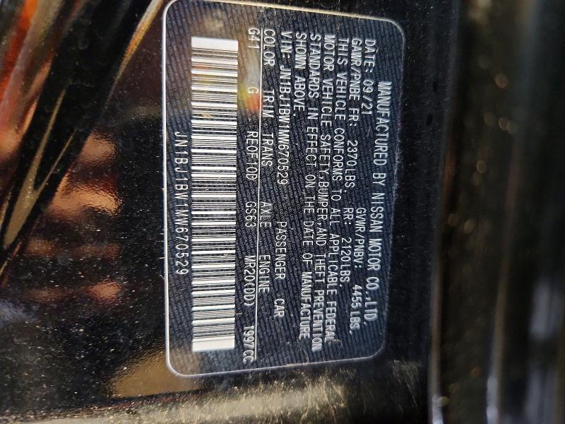Aukcja sprzedaży 2021 Nissan Rogue Sport, vin: JN1BJ1BW1MW670529, numer aukcji: 51413216