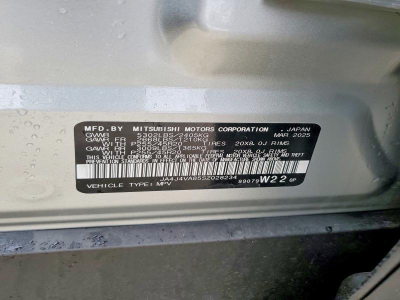 Продаж на аукціоні авто 2025 Mitsubishi Outlander, vin: JA4J4VA85SZ028234, номер лоту: 48955966