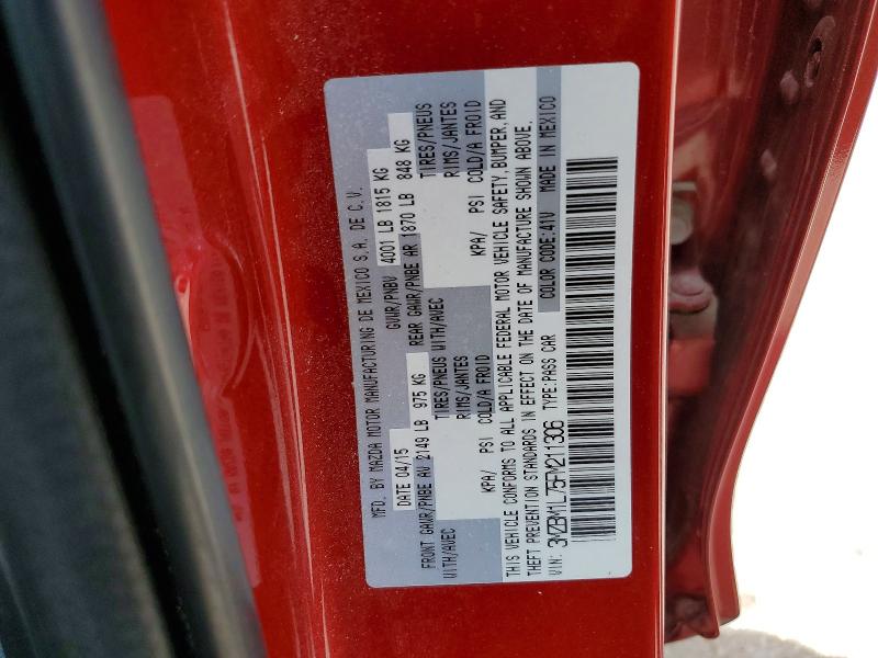 Aukcja sprzedaży 2015 Mazda 3, vin: 3MZBM1L75FM211306, numer aukcji: 50456456