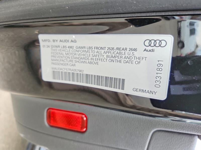 Продаж на аукціоні авто 2024 Audi A5, vin: WAUDACF57RA057982, номер лоту: 50618986