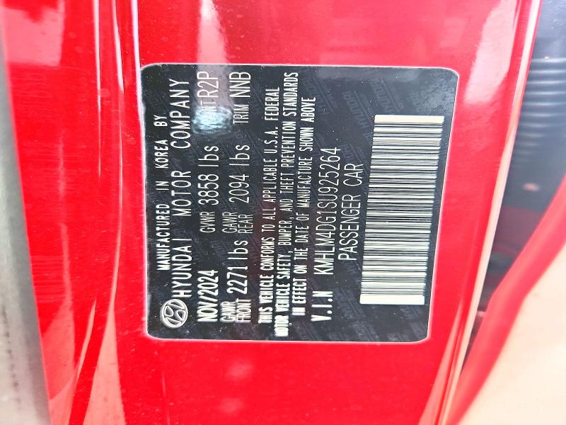 2025 Hyundai Elantra მანქანა იყიდება აუქციონზე, vin: KMHLM4DG1SU925264, აუქციონის ნომერი: 47176446