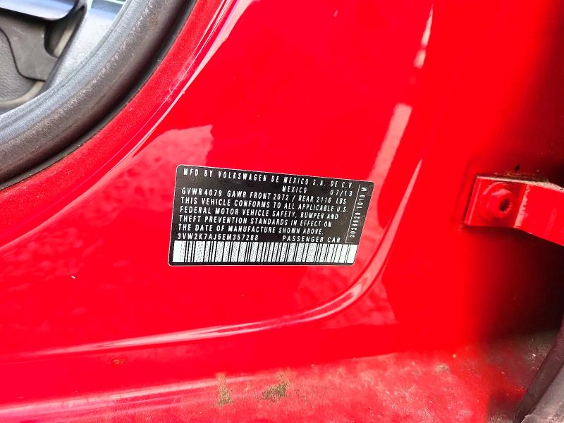 Продажа на аукционе авто 2014 Volkswagen Jetta, vin: 3VW2K7AJ5EM357288, номер лота: 48389886