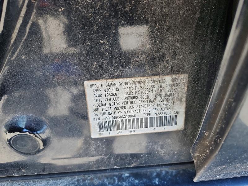 Продажа на аукционе авто 2008 Acura Tsx, vin: JH4CL96958C010966, номер лота: 48947006
