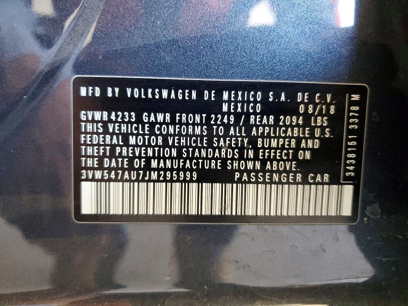 Продаж на аукціоні авто 2018 Volkswagen Gti, vin: 3VW547AU7JM295999, номер лоту: 50918446