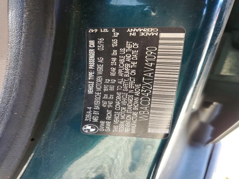 Продаж на аукціоні авто 1996 Bmw 328, vin: WBACD432XTAV41090, номер лоту: 48676696
