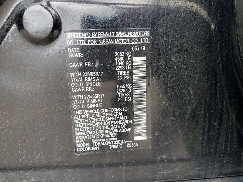 Продаж на аукціоні авто 2019 Nissan Rogue, vin: KNMAT2MT3KP557829, номер лоту: 49832536