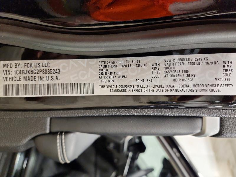 Продаж на аукціоні авто 2023 Jeep Grand Cherokee, vin: 1C4RJKBG2P8885243, номер лоту: 51323086