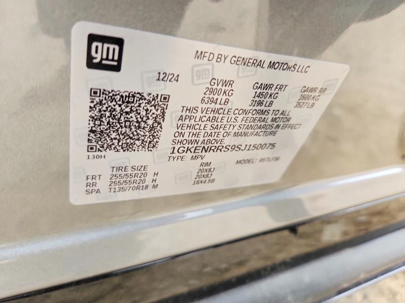 Aukcja sprzedaży 2025 Gmc Acadia, vin: 1GKENRRS9SJ150075, numer aukcji: 51851006
