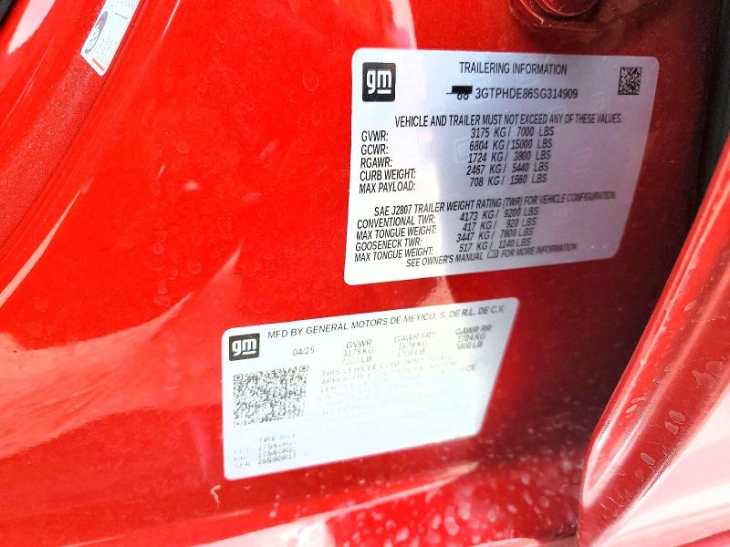 Продажа на аукционе авто 2025 Gmc Sierra, vin: 3GTPHDE86SG314909, номер лота: 50425676