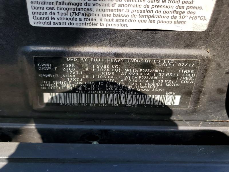 Продаж на аукціоні авто 2012 Subaru Outback, vin: 4S4BRBKC2C3263543, номер лоту: 51536506