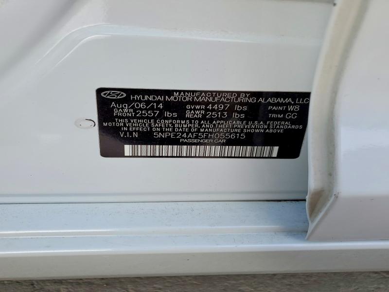 Продажа на аукционе авто 2015 Hyundai Sonata, vin: 5NPE24AF5FH055615, номер лота: 50782346