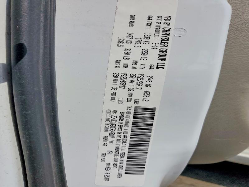 2014 Chrysler Town & Country მანქანა იყიდება აუქციონზე, vin: 2C4RC1BGXER348187, აუქციონის ნომერი: 48585366