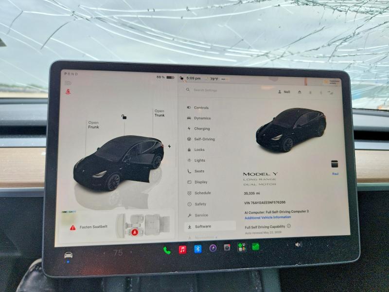 Продаж на аукціоні авто 2022 Tesla Model Y, vin: 7SAYGAEE5NF576266, номер лоту: 52185586