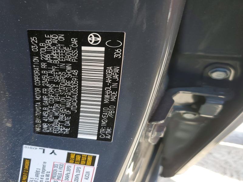 Aukcja sprzedaży 2025 Toyota Prius, vin: JTDACAAU0S3059148, numer aukcji: 49888646
