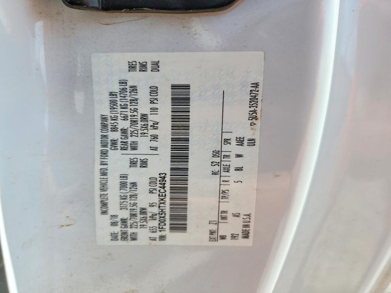 Auction sale of the 2019 Ford F550, vin: 1FD0X5HTXKEC44943, lot number: 49951876