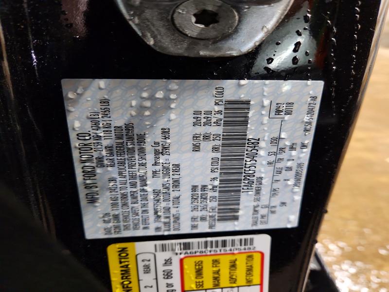 2026 Ford Mustang მანქანა იყიდება აუქციონზე, vin: 1FA6P8CF5T5405482, აუქციონის ნომერი: 49838986