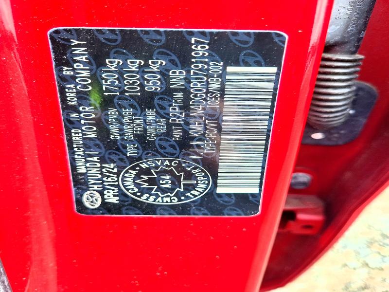 47330176 :رقم المزاد ، KMHLN4DG0RU791967 vin ، 2024 Hyundai Elantra مزاد بيع