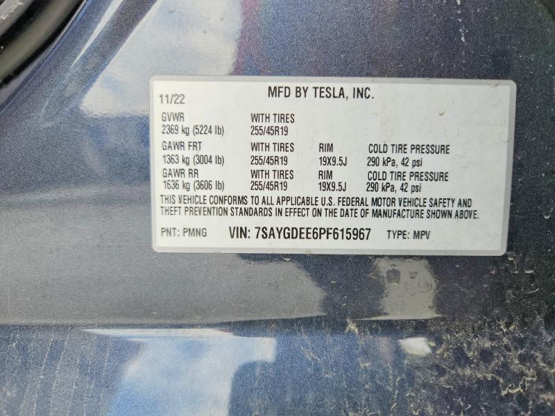 Aukcja sprzedaży 2023 Tesla Model Y, vin: 7SAYGDEE6PF615967, numer aukcji: 48526356