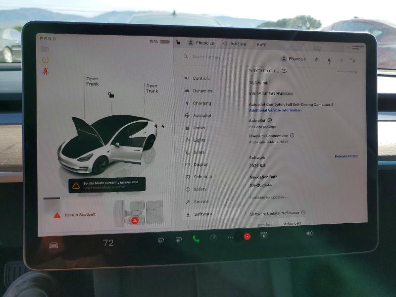 Aukcja sprzedaży 2023 Tsmr Model S, vin: 5YJ3E1EA7PF465358, numer aukcji: 49472966