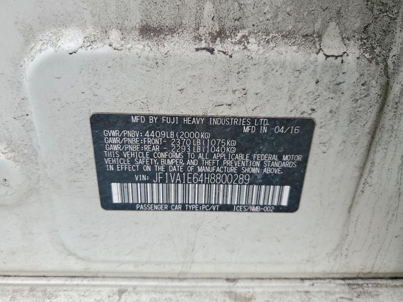 Aukcja sprzedaży 2017 Subaru Wrx, vin: JF1VA1E64H8800289, numer aukcji: 48697946