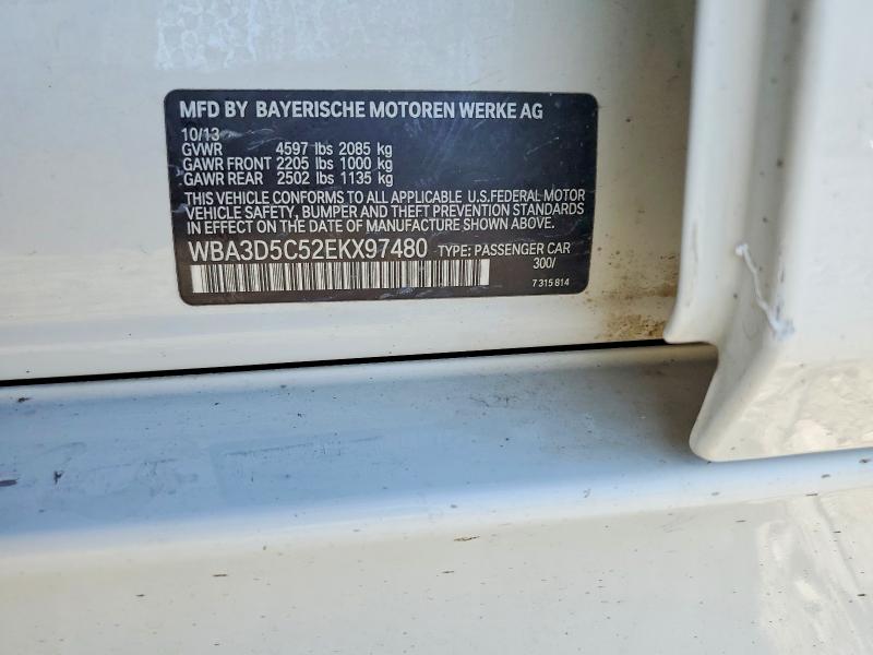2014 Bmw 328 მანქანა იყიდება აუქციონზე, vin: WBA3D5C52EKX97480, აუქციონის ნომერი: 50183016