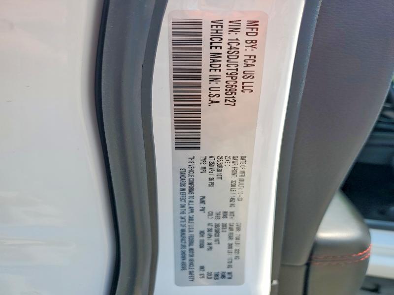 Aukcja sprzedaży 2023 Dodge Durango, vin: 1C4SDJCT9PC695127, numer aukcji: 48141856