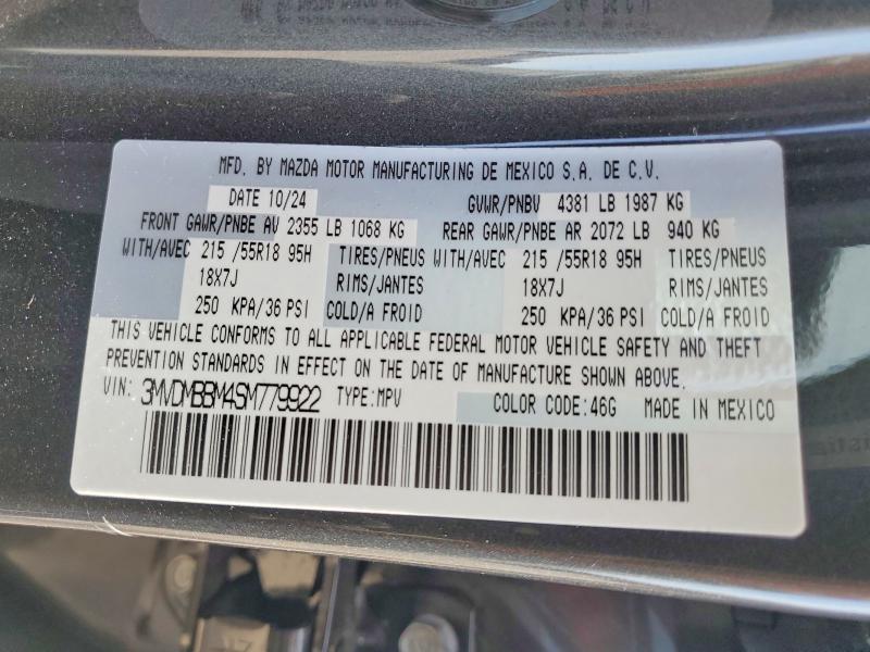 Продаж на аукціоні авто 2025 Mazda Cx-30, vin: 3MVDMBBM4SM779922, номер лоту: 49338056
