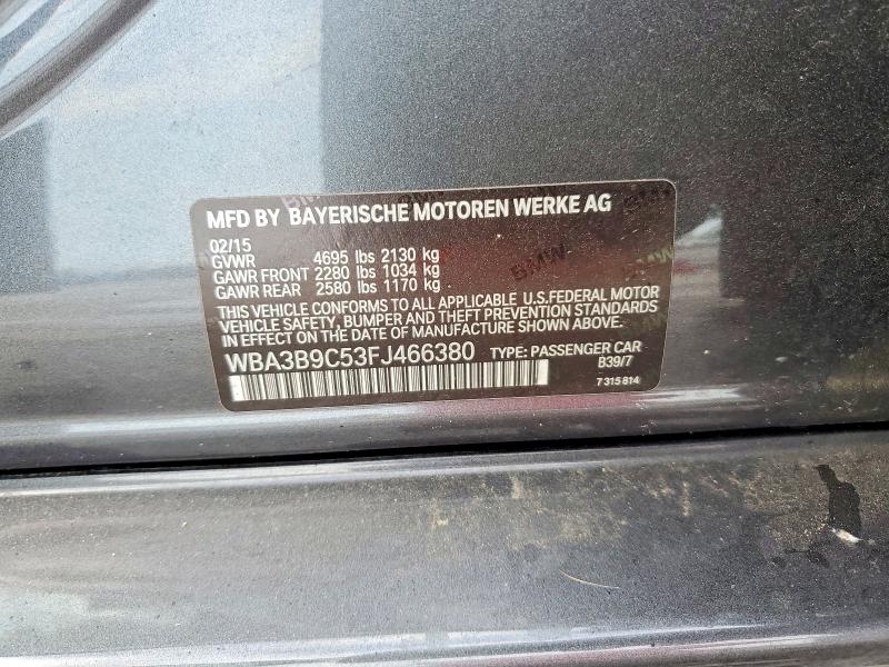 Продаж на аукціоні авто 2015 Bmw 335, vin: WBA3B9C53FJ466380, номер лоту: 48778176