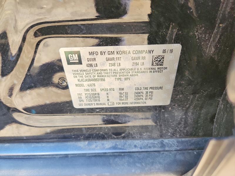 Aukcja sprzedaży 2019 Buick Encore, vin: KL4CJASB4KB931956, numer aukcji: 49932816