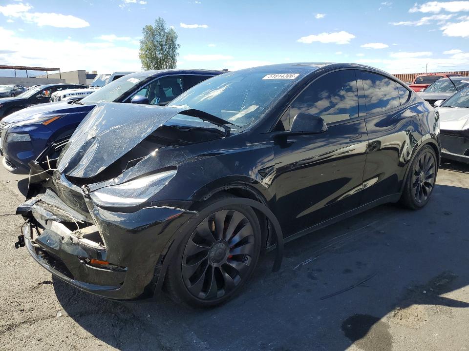 51814306 :رقم المزاد ، 5YJYGDEF7LF014096 vin ، 2020 Tesla Model Y مزاد بيع