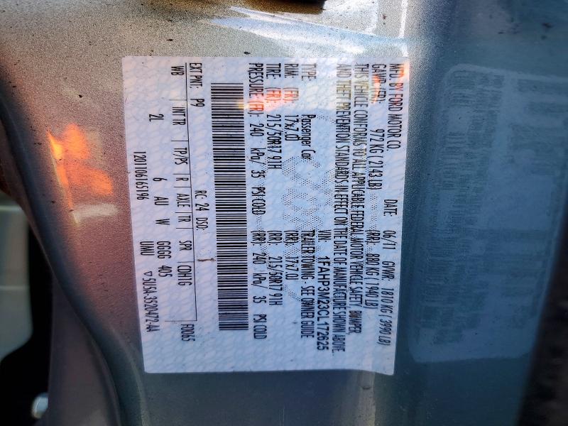 Aukcja sprzedaży 2012 Ford Focus, vin: 1FAHP3M23CL172625, numer aukcji: 48050826