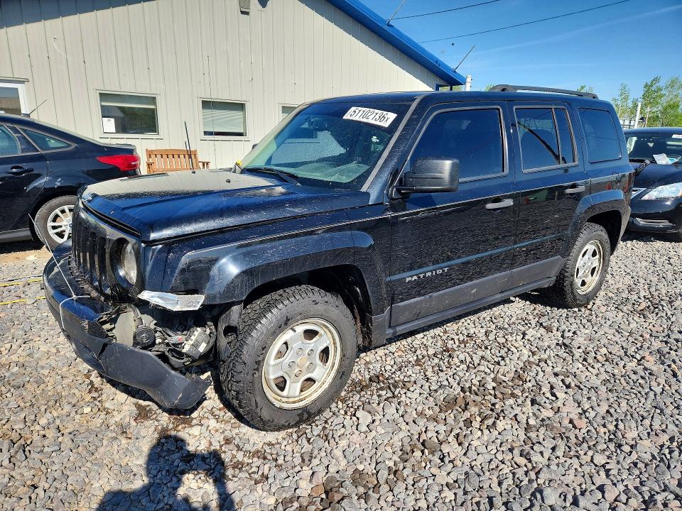 51102136 :رقم المزاد ، 1C4NJPBA3GD783593 vin ، 2016 Jeep Patriot مزاد بيع