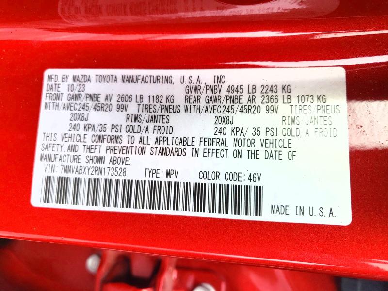 52048156 :رقم المزاد ، 7MMVABXY2RN173528 vin ، 2024 Mazda Cx-50 مزاد بيع