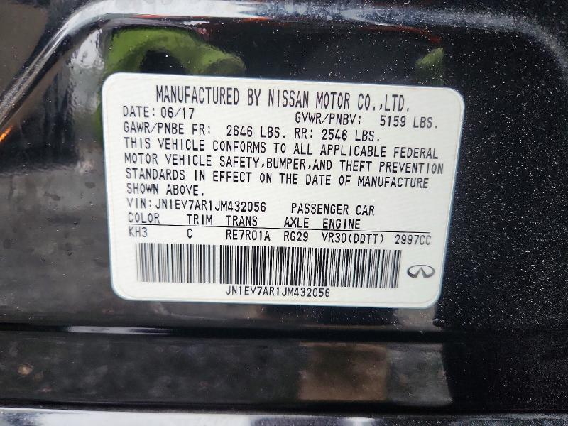 Продажа на аукционе авто 2018 Infiniti Q50, vin: JN1EV7AR1JM432056, номер лота: 48264326