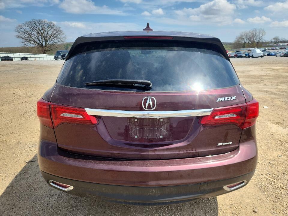 50555106 :رقم المزاد ، 5FRYD4H25FB030303 vin ، 2015 Acura Mdx مزاد بيع