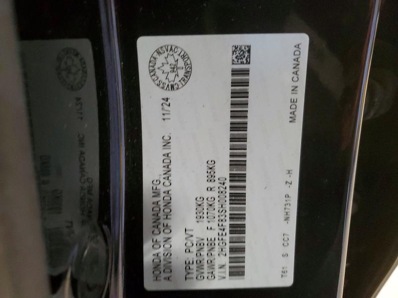 Продажа на аукционе авто 2025 Honda Civic, vin: 2HGFE4F83SH008240, номер лота: 47981526