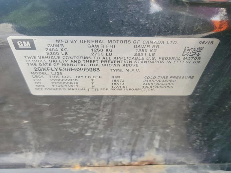 Продажа на аукционе авто 2015 Gmc Terrain, vin: 2GKFLYE36F6399083, номер лота: 51670486