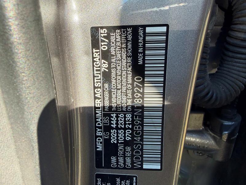 Aukcja sprzedaży 2015 Mercedes-benz Cla, vin: WDDSJ4GB9FN189270, numer aukcji: 51421966