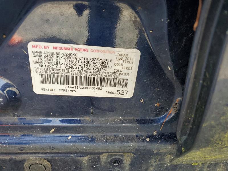 Продаж на аукціоні авто 2011 Mitsubishi Outlander, vin: JA4AS3AW9BU031482, номер лоту: 52088676