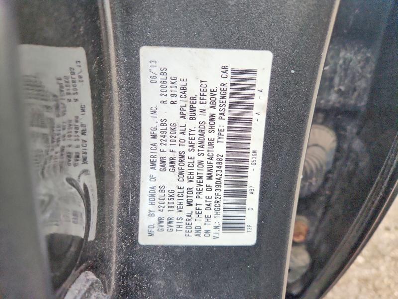 Aukcja sprzedaży 2013 Honda Accord, vin: 1HGCR2F39DA234882, numer aukcji: 49013016