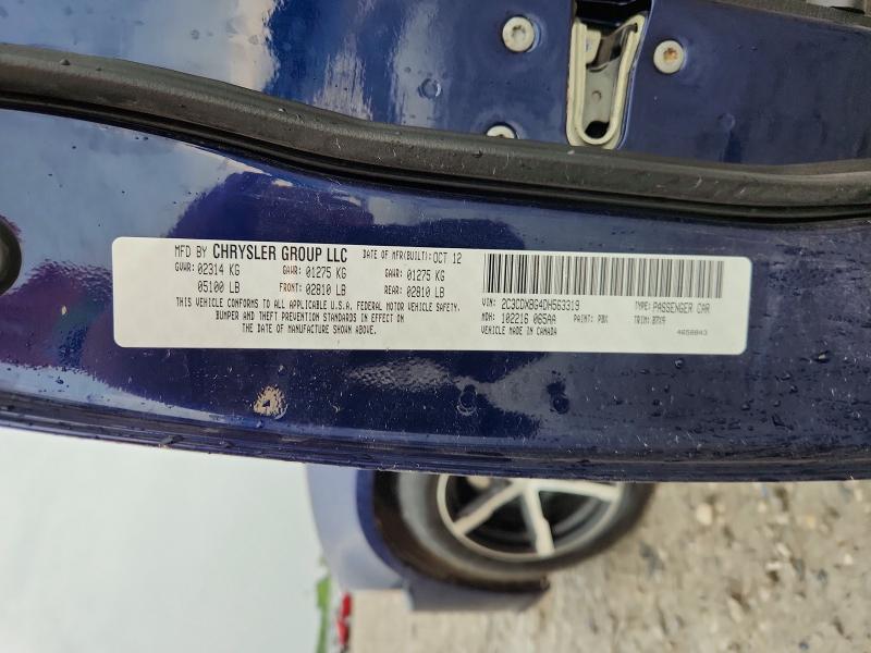 51552406 :رقم المزاد ، 2C3CDXBG4DH563319 vin ، 2013 Dodge Charger مزاد بيع