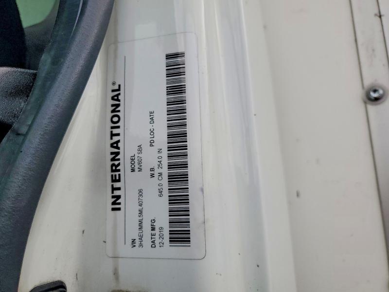 57275646 :رقم المزاد ، 3HAEUMML5ML407306 vin ، 2021 International Mv607 مزاد بيع