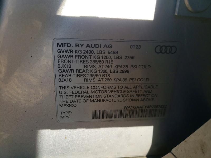 Aukcja sprzedaży 2023 Audi Q5, vin: WA1GAAFY4P2097632, numer aukcji: 49473396