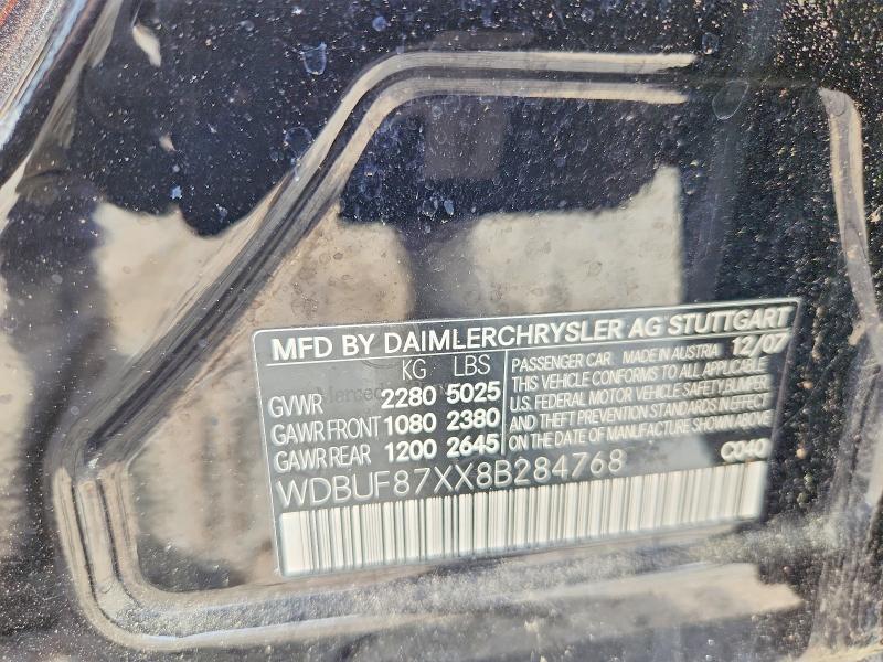Продажа на аукционе авто 2008 Mercedes-benz E, vin: WDBUF87XX8B284768, номер лота: 49389966