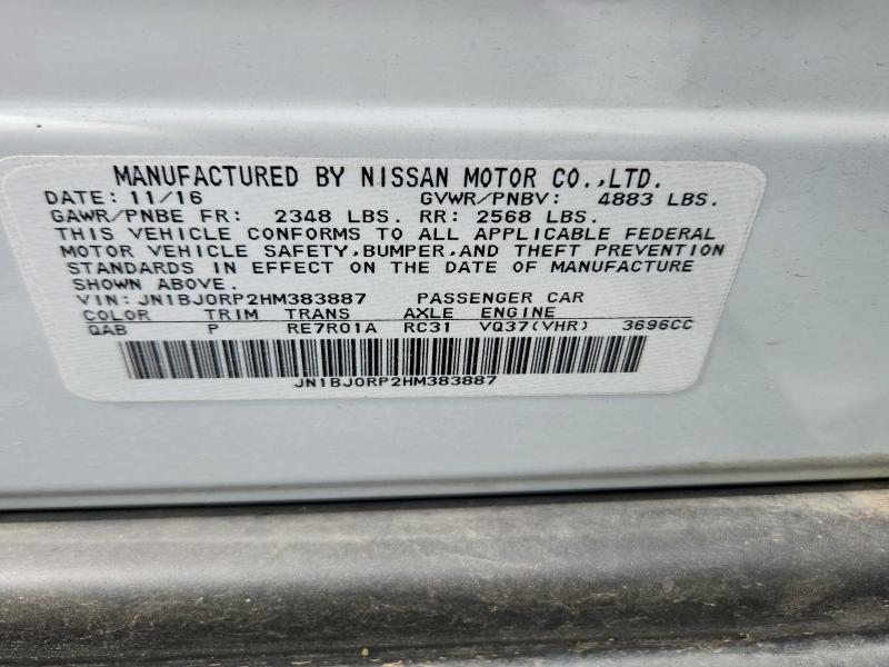 Aukcja sprzedaży 2017 Infiniti Qx50, vin: JN1BJ0RP2HM383887, numer aukcji: 51478456